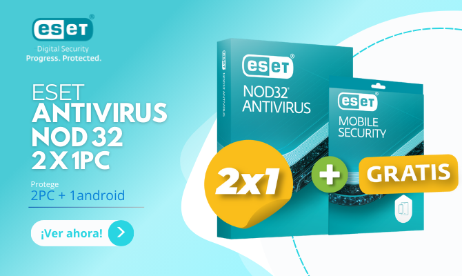 ANTIVIRUS ESET NOD 32 BTS 2 X 1PC